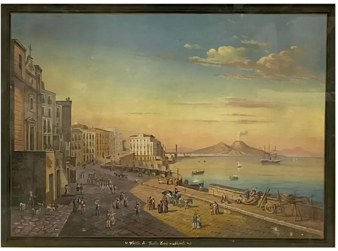 Pair of Italian 19th Century Neapolitan Gouaches - 4