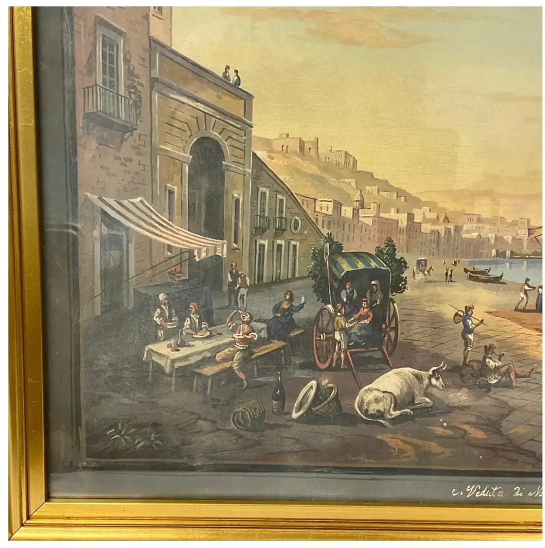 Pair of Italian 19th Century Neapolitan Gouaches - 9