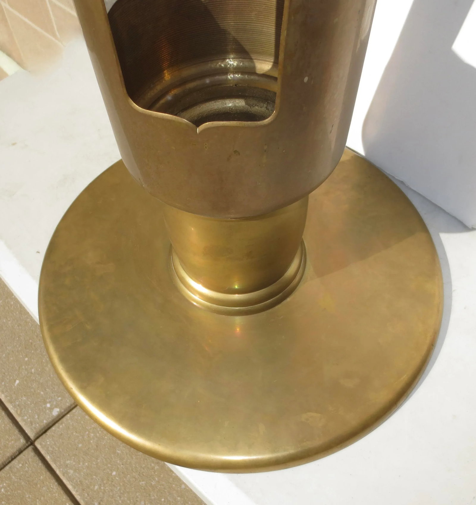 Japanese Ikebana Display Stand Brass 1990s' - 3