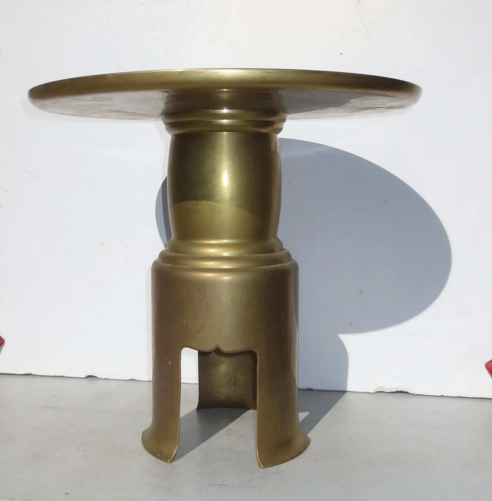 Japanese Ikebana Display Stand Brass 1990s' - 4