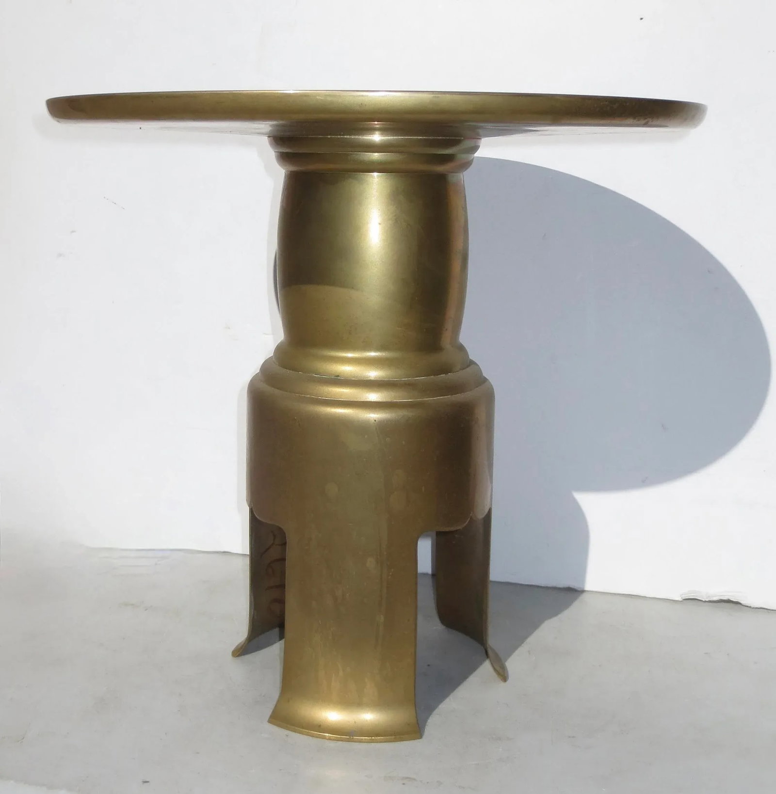 Japanese Ikebana Display Stand Brass 1990s' - 5