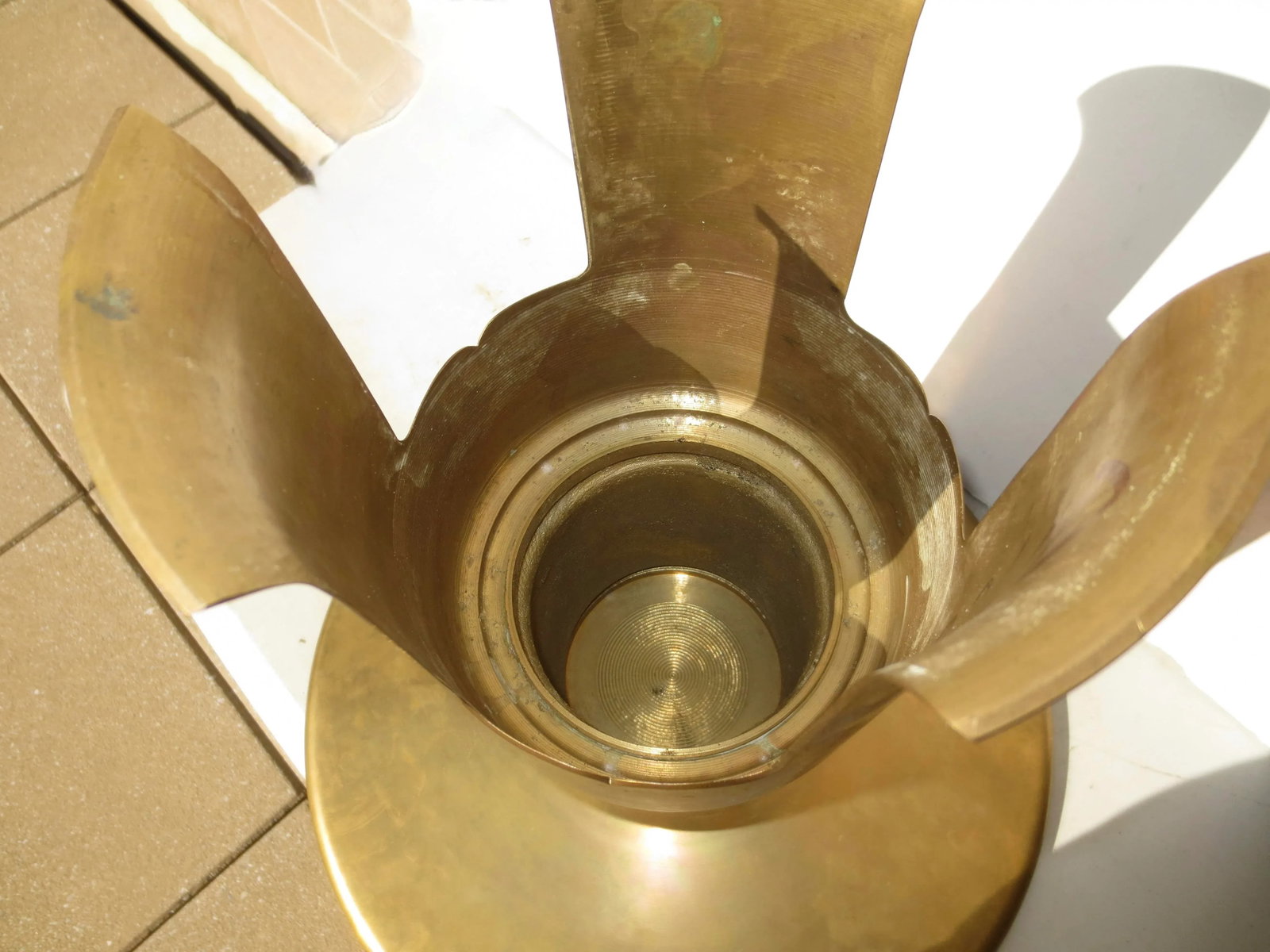 Japanese Ikebana Display Stand Brass 1990s' - 8