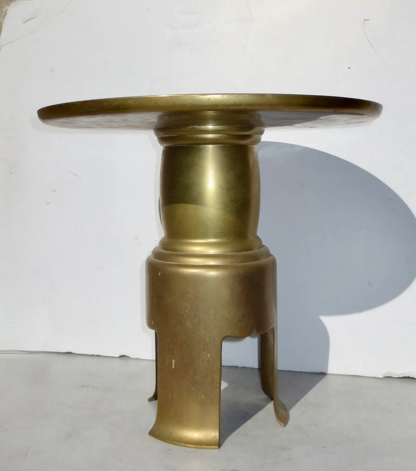 Japanese Ikebana Display Stand Brass 1990s' - 9