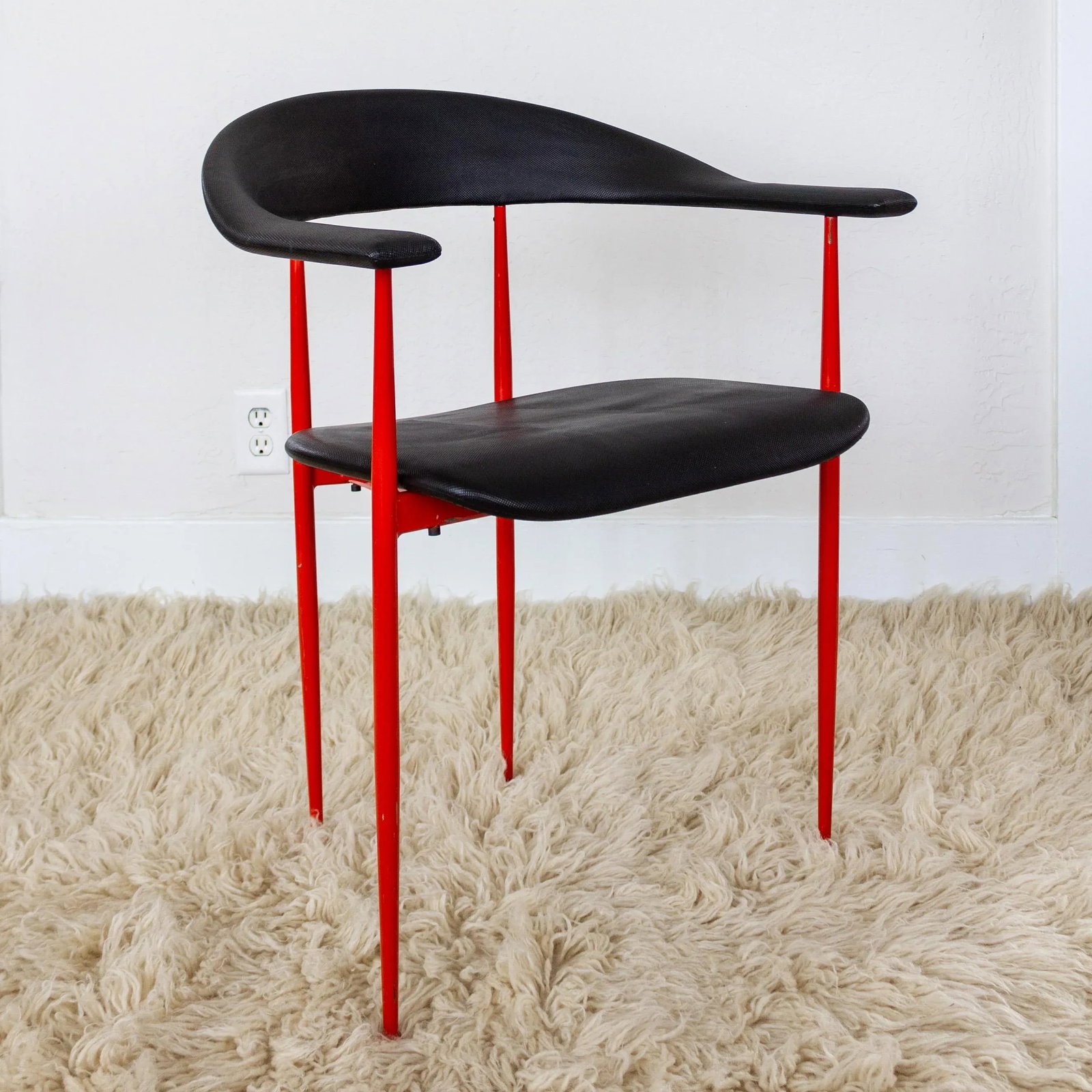 Postmodern Italian P40 Chair by Giancarlo Vegni and Gianfranco Gualtierotti for Fasem - 3