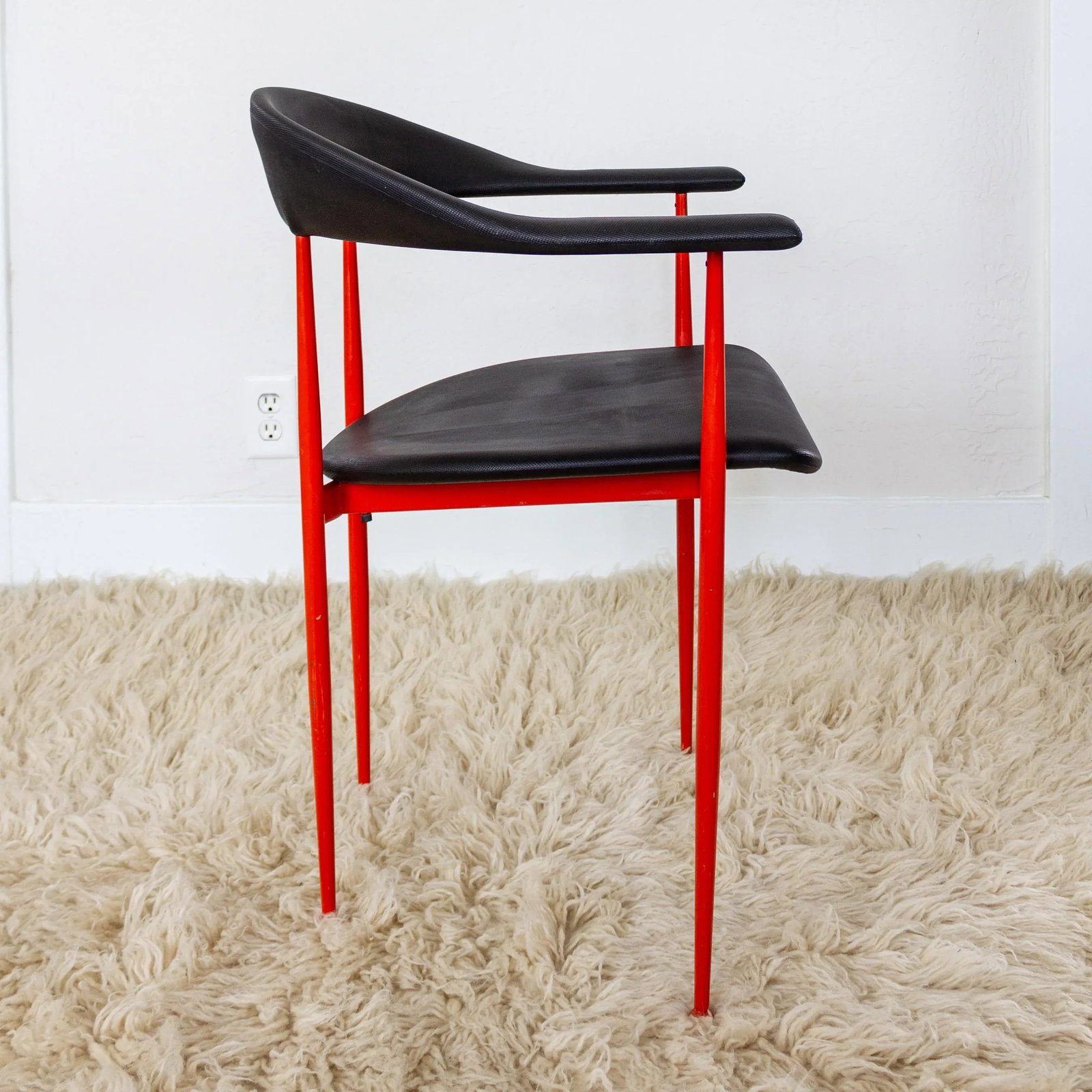 Postmodern Italian P40 Chair by Giancarlo Vegni and Gianfranco Gualtierotti for Fasem - 5