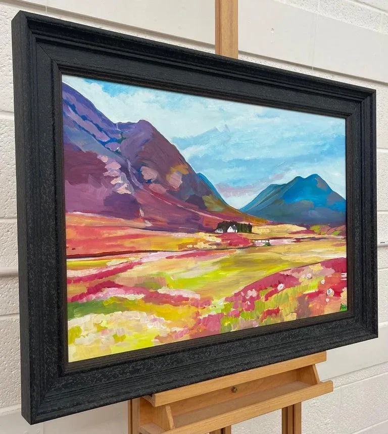Colourful Abstract Landscape Painting of Scottish Highlands by Contemporary Artist - 2