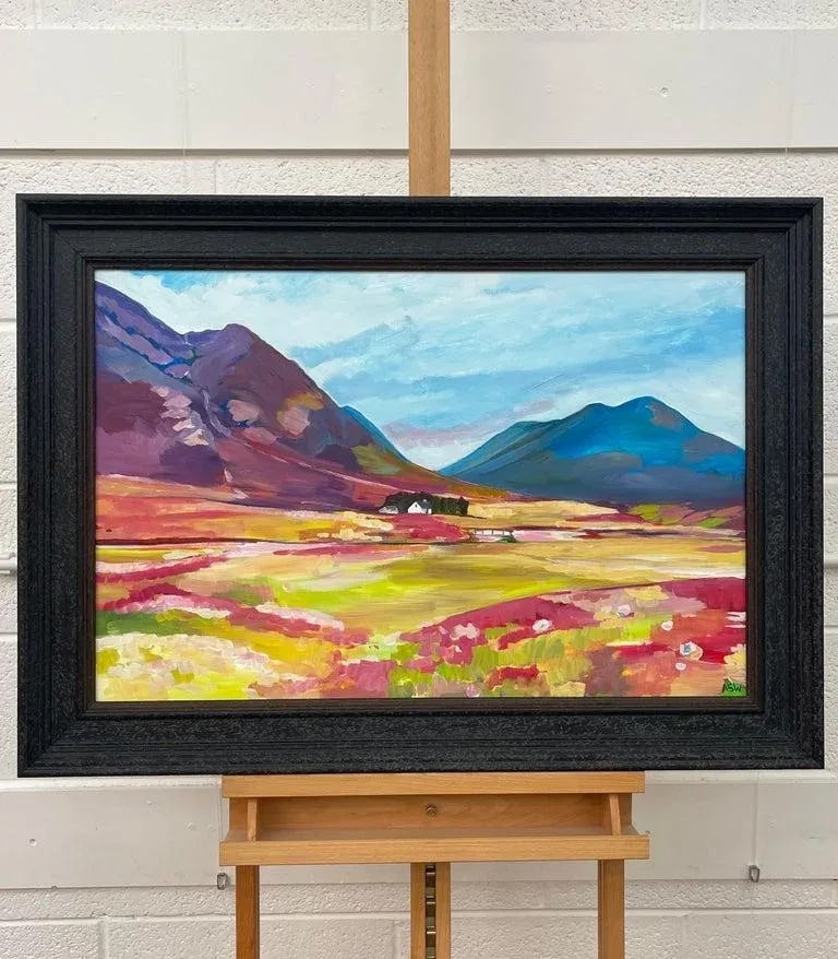 Colourful Abstract Landscape Painting of Scottish Highlands by Contemporary Artist - 3
