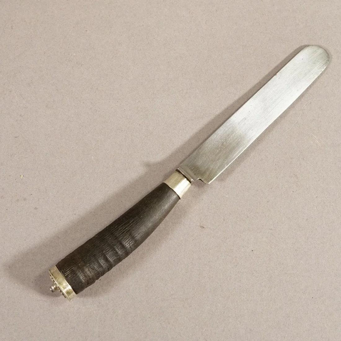 Antique Set of Rustic Hunters Cutlery With Chamois Horn Handles - 7
