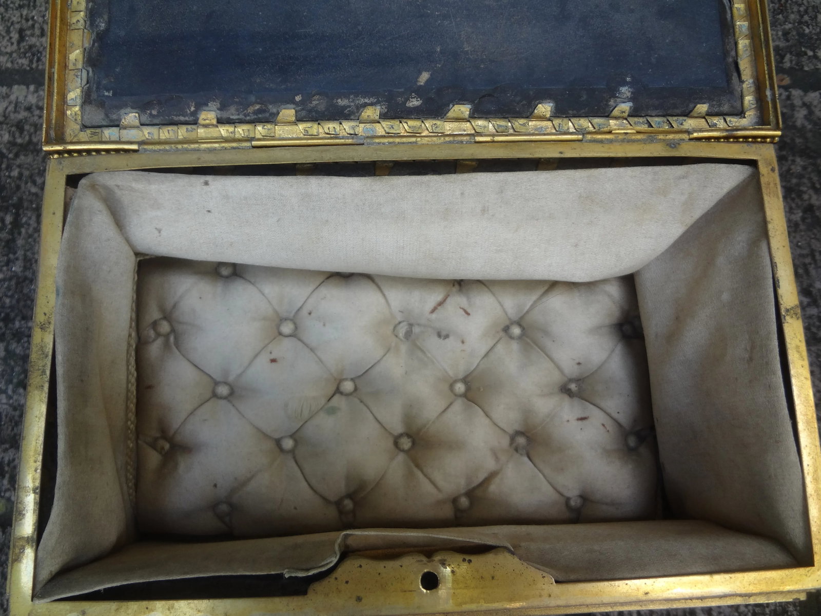 19th Century French Bronze Box With Semi Precious Stones - 11