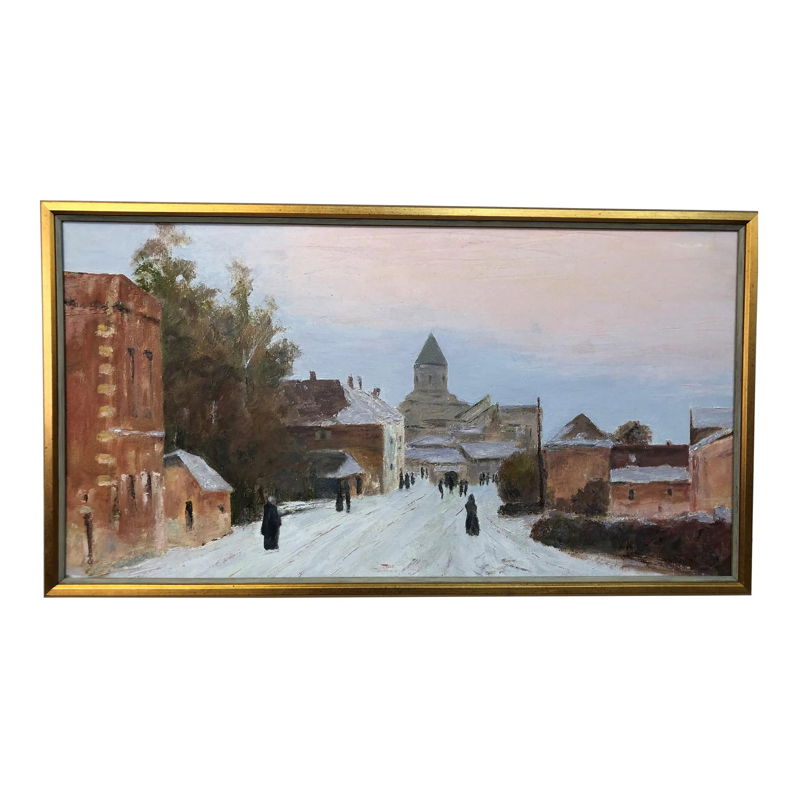 Late 19th Century The Winter Original Oil Painting, Framed: The Winter, Original Oil Painting - 31" x 17" Condition: Alterations: Unknown Imperfections: Some Imperfections Condition Notes: Good Condition. See pictures for more details. Materials &