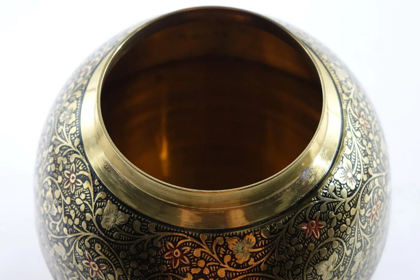 Late 19th Century Decorative Brass Urns - A Pair - 5