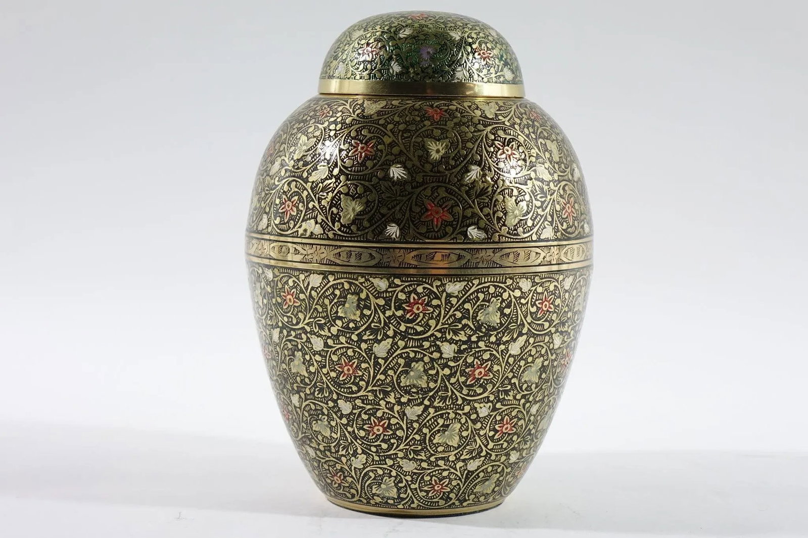 Late 19th Century Decorative Brass Urns - A Pair - 6