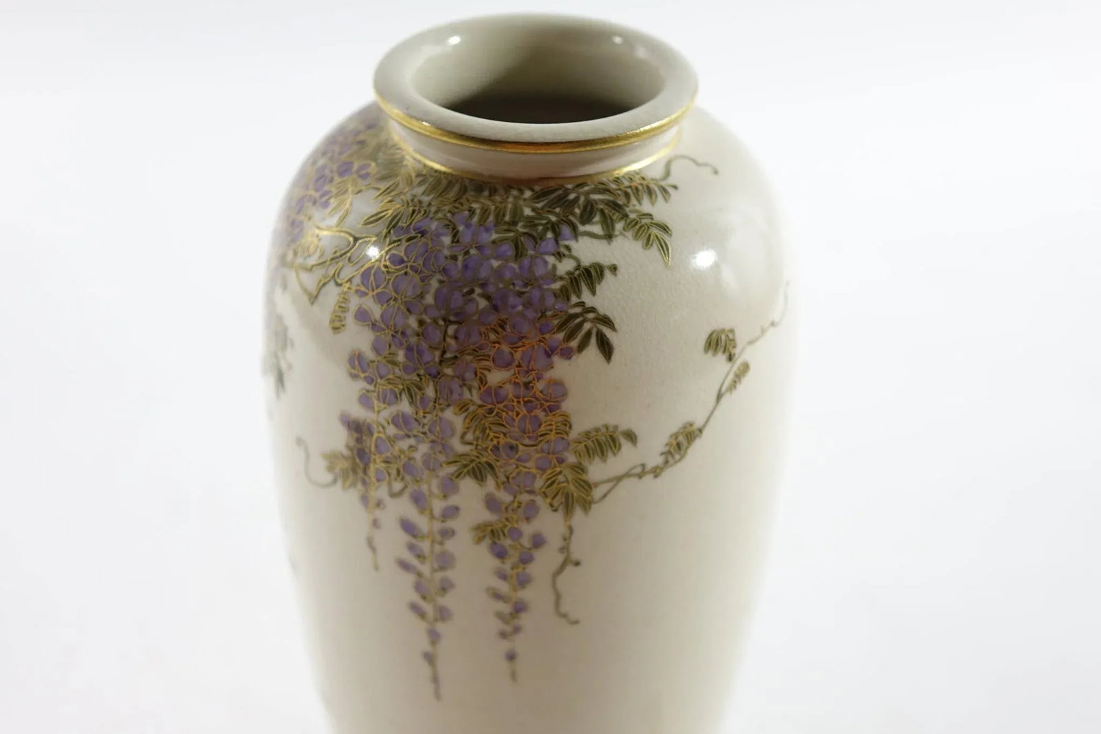 Decorated Asian Porcelain Vase - 4