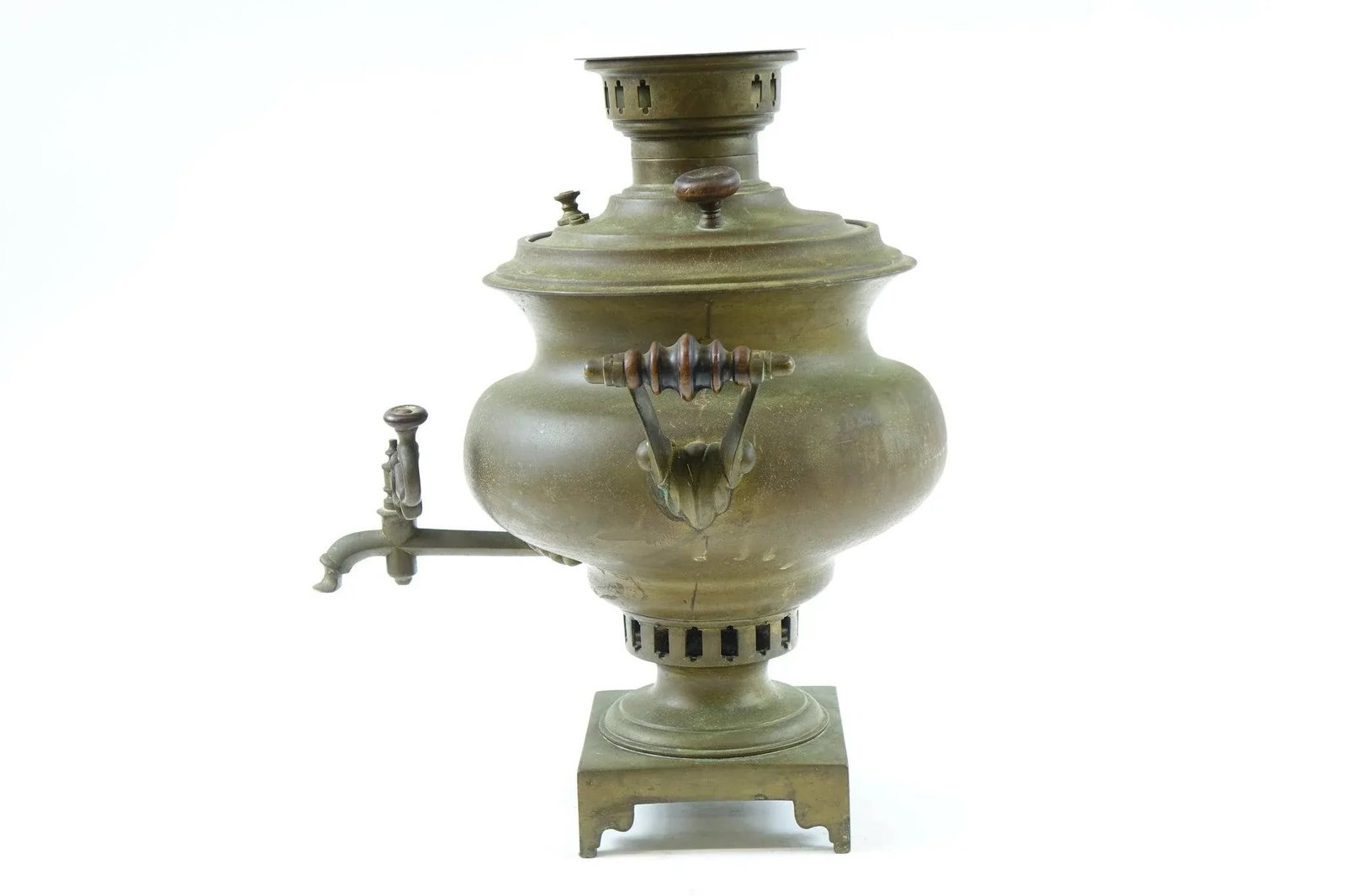 Antique Brass Russian Samovar - 2