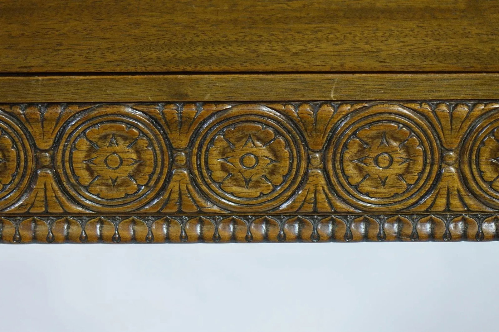 Early 20th Century Interesting Solid Mahogany Colonial Desk - 6