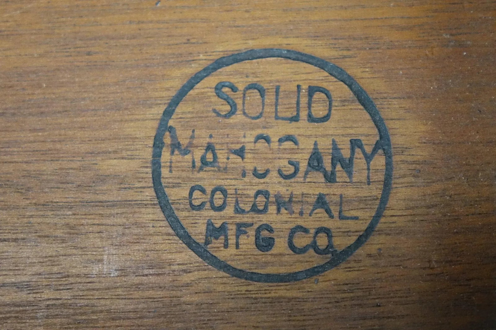 Early 20th Century Interesting Solid Mahogany Colonial Desk - 9