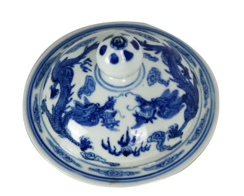 Large Chinese Porcelain Teapot with Marking on the Bottom - 4
