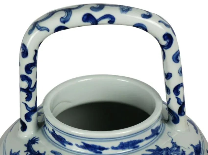 Large Chinese Porcelain Teapot with Marking on the Bottom - 5