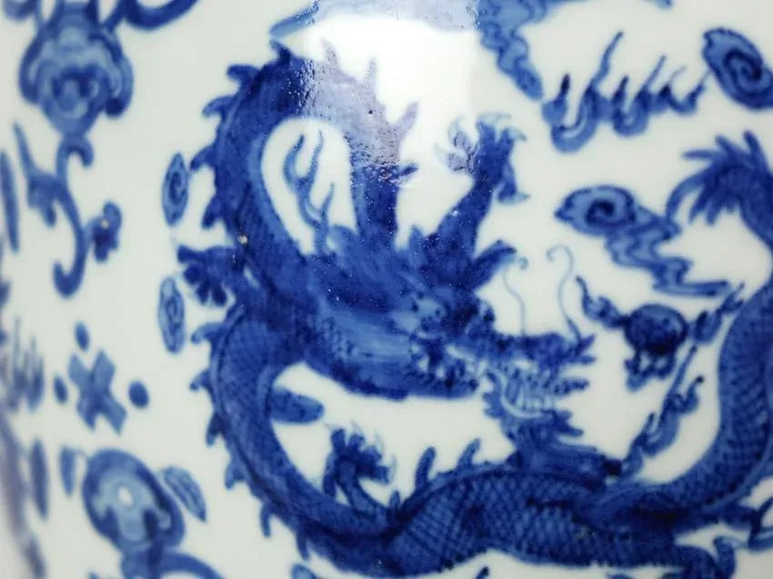Large Chinese Porcelain Teapot with Marking on the Bottom - 6