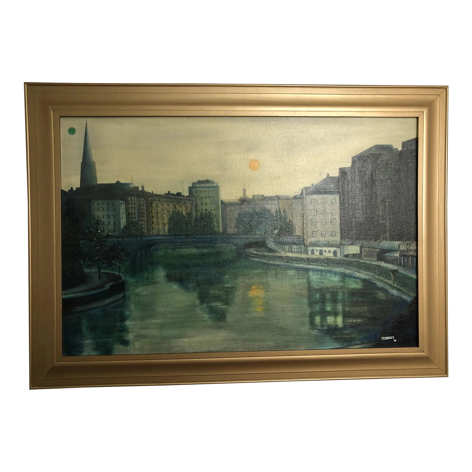 Original Oil on Canvas 1968 Signed on the Bottom, Framed: Original Oil on Canvas, 1968, Signed on the Bottom - 42" x 21.5" Condition: Alterations: Unknown Imperfections: Some Imperfections Condition Notes: Good Condition. See pictures for more details.