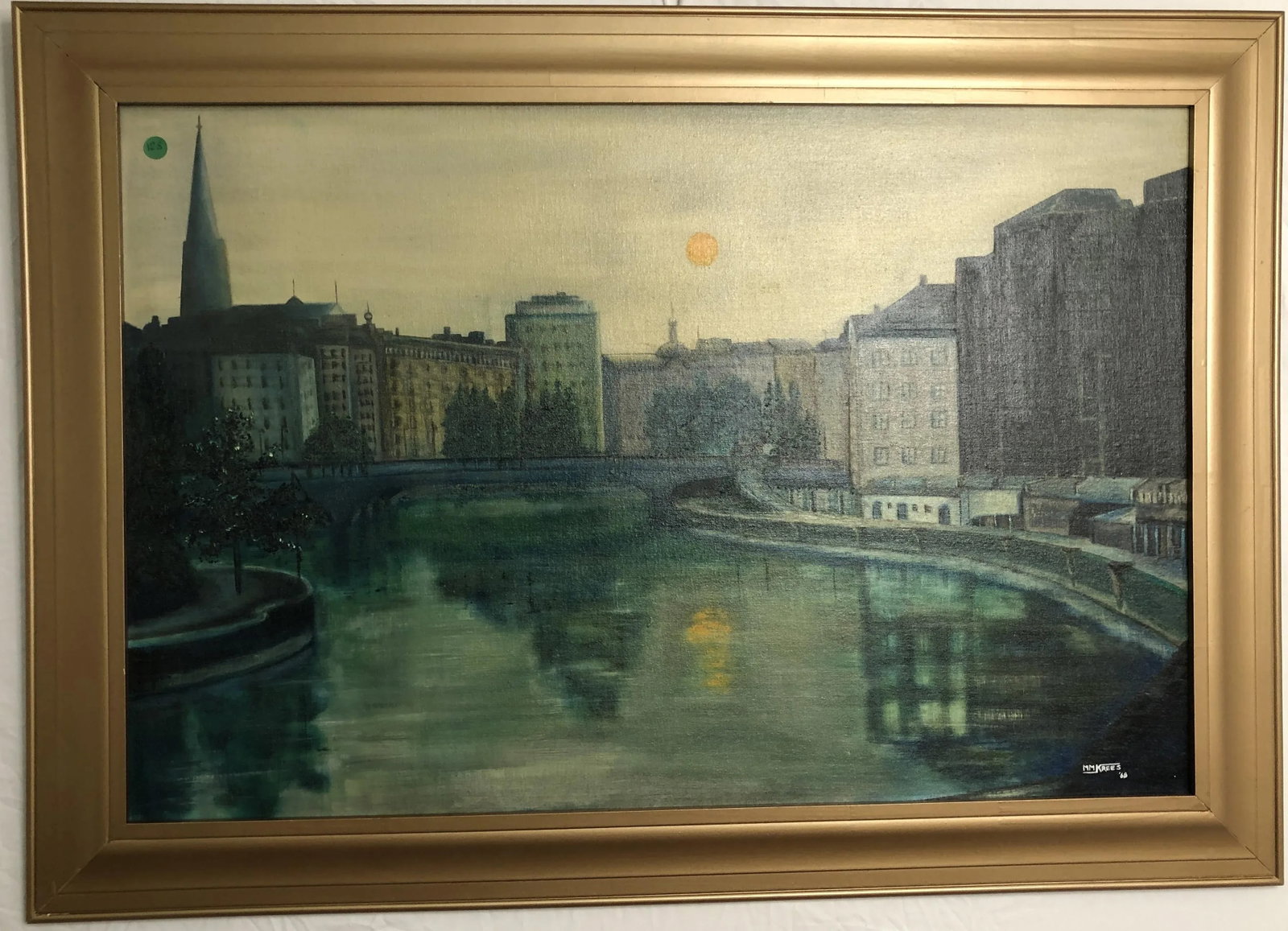 Original Oil on Canvas 1968 Signed on the Bottom, Framed - 3