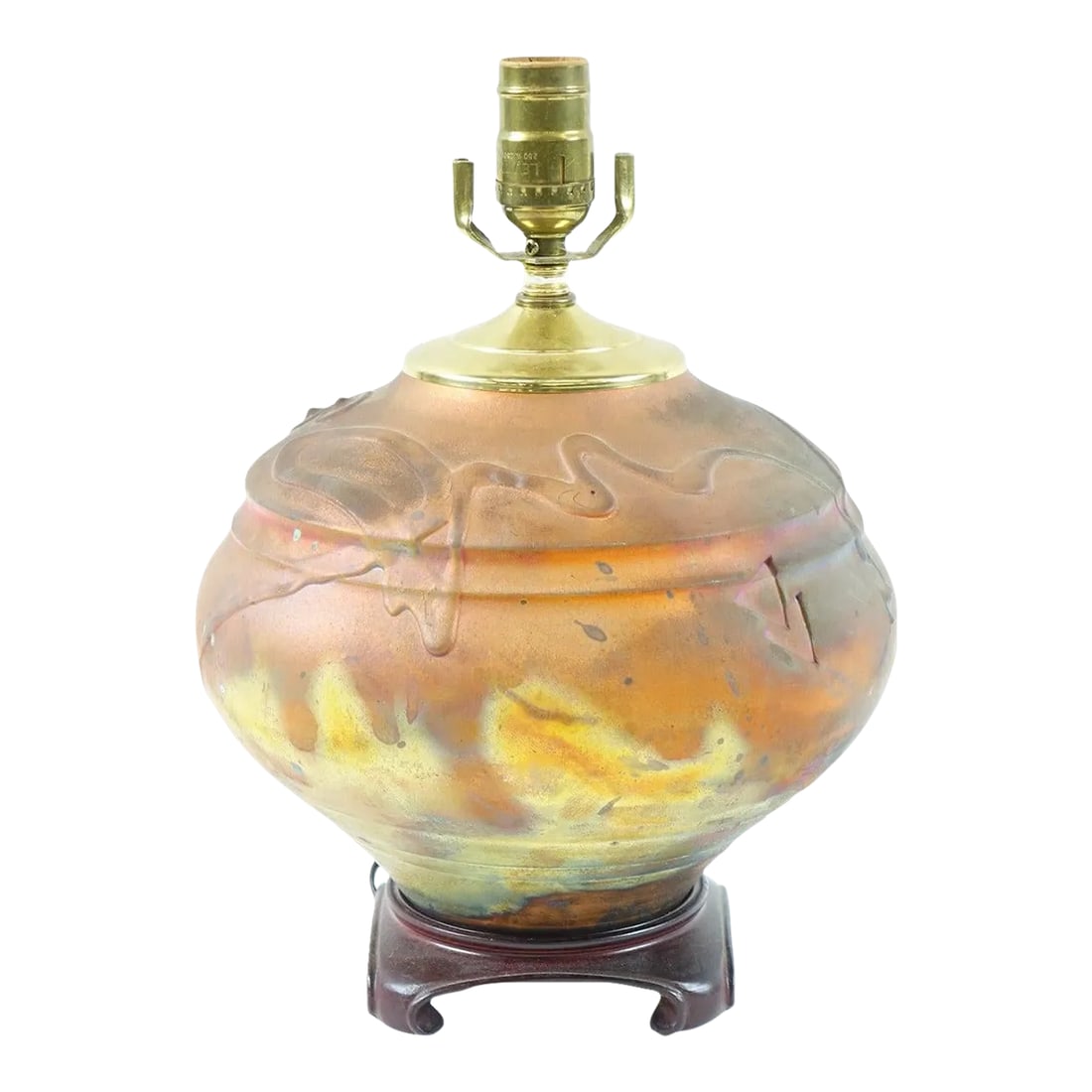 Early 21st Century K Gonzalez Designer Pottery Light: 2000 - 2009 K Gonzalez Designer Pottery Light - 9.25" x 9.25" x 13.25" Condition: Alterations: Unknown Imperfections: Some Imperfections Condition Notes: Good Condition. See pictures for more