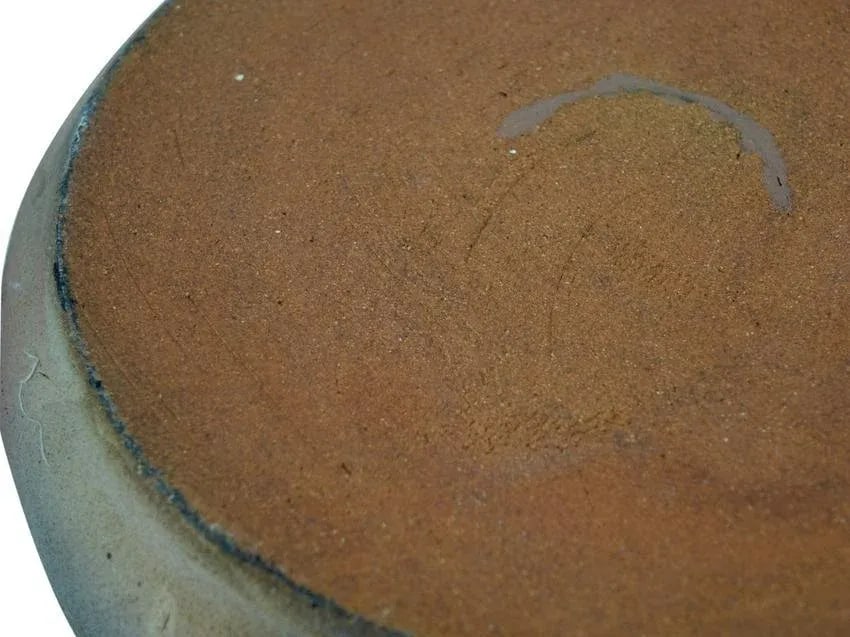1980s Native American Style Fire Clay Large Jar With Cover - 5