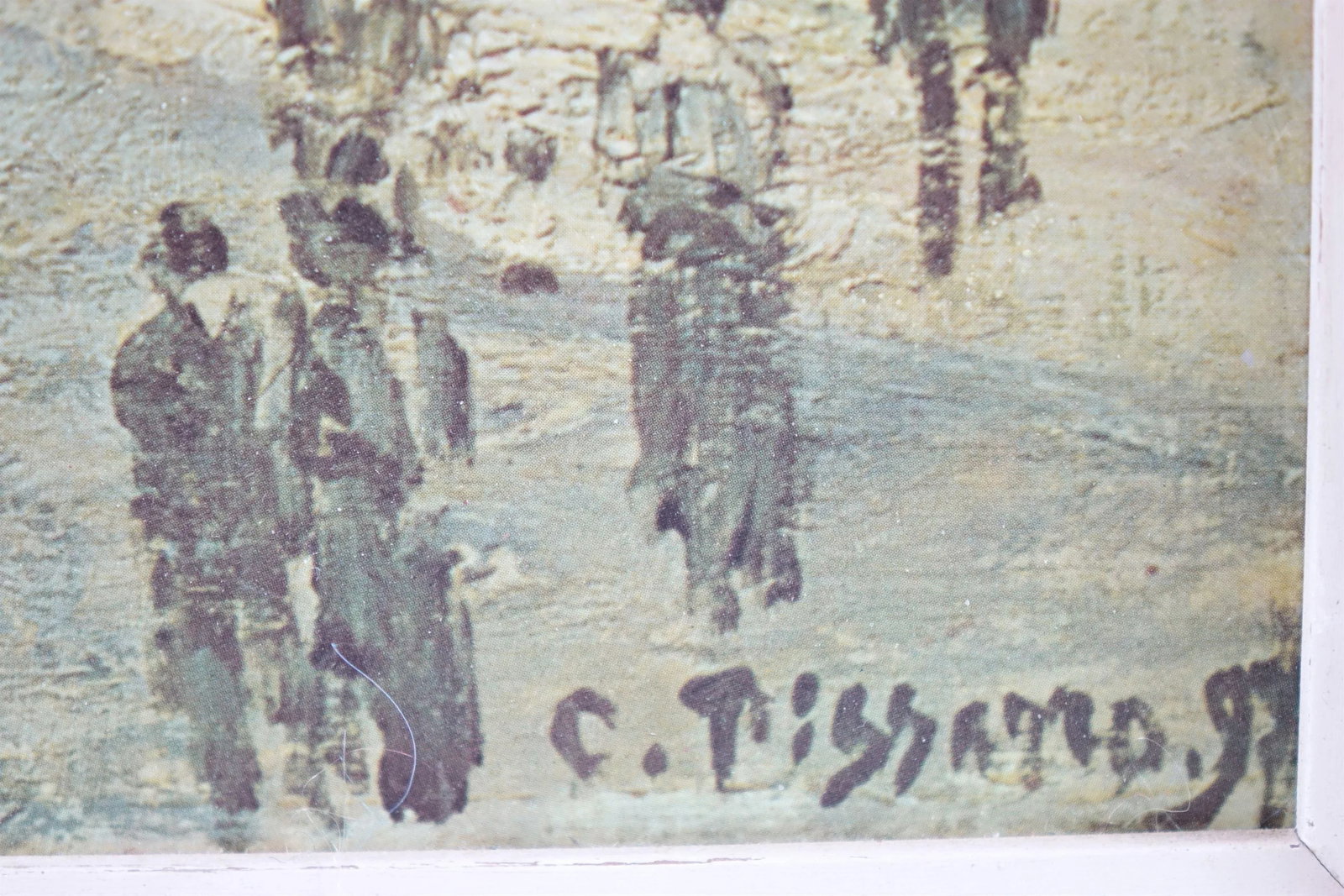 Boulevard Des Italiens: Morning Sunlight - Late 19th Century Print of Original Oil Painting Signed - 2