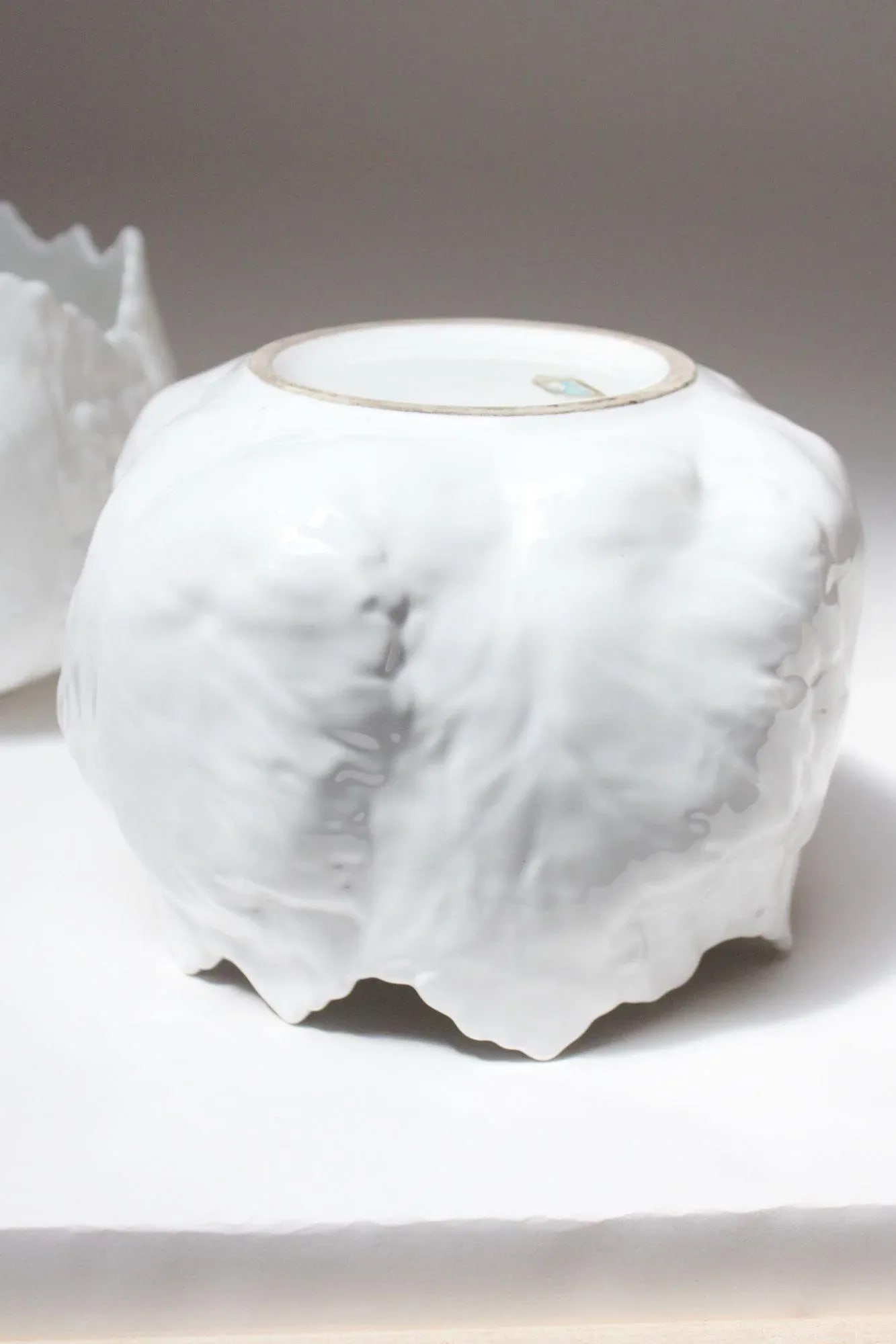 Set of Four Vintage Italian Ceramic Planters With Leaf Motif by Sigma Taste Setter - 5