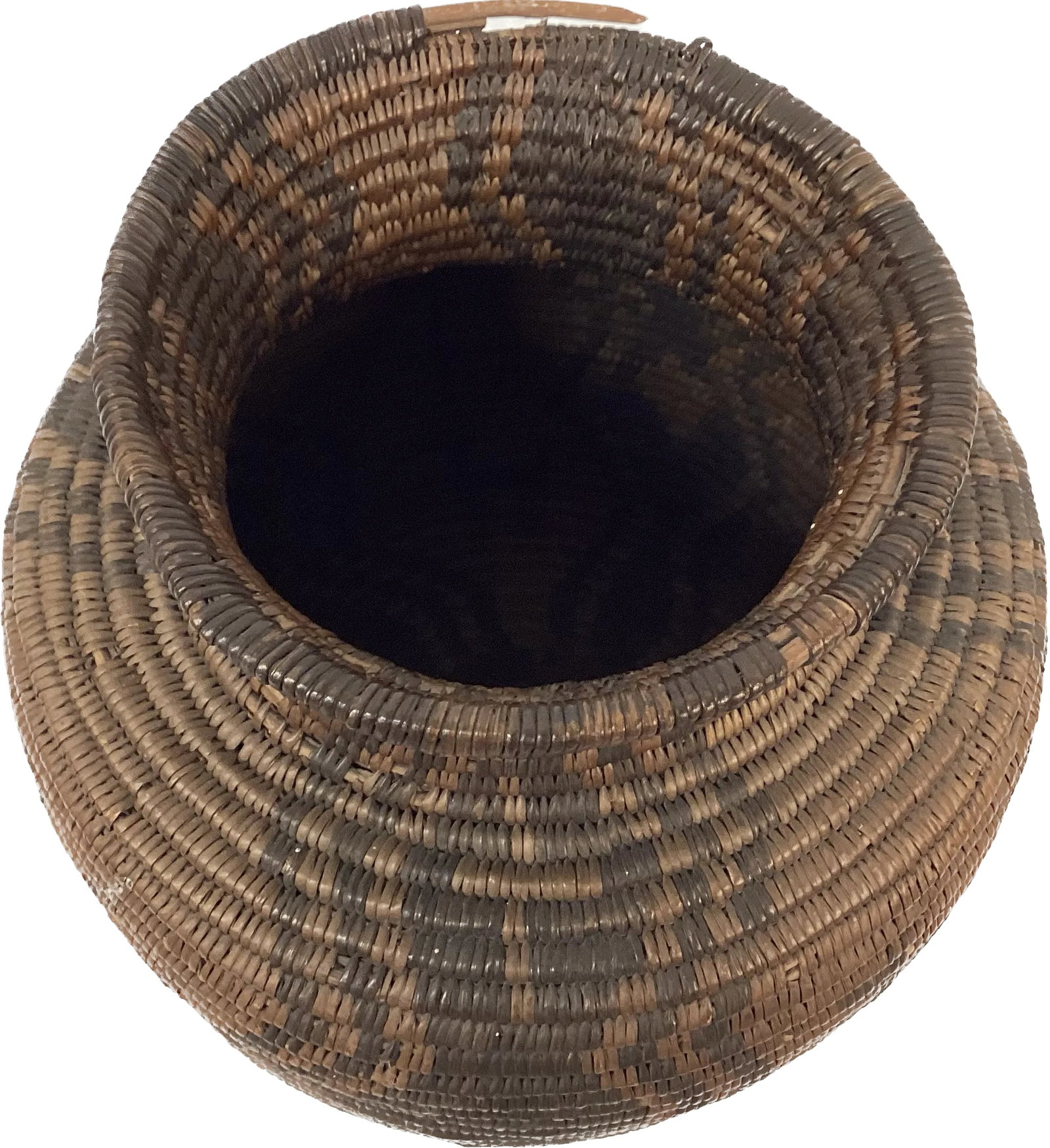 Early 20th Century Native American Style Apache Style Olla Basket - 5