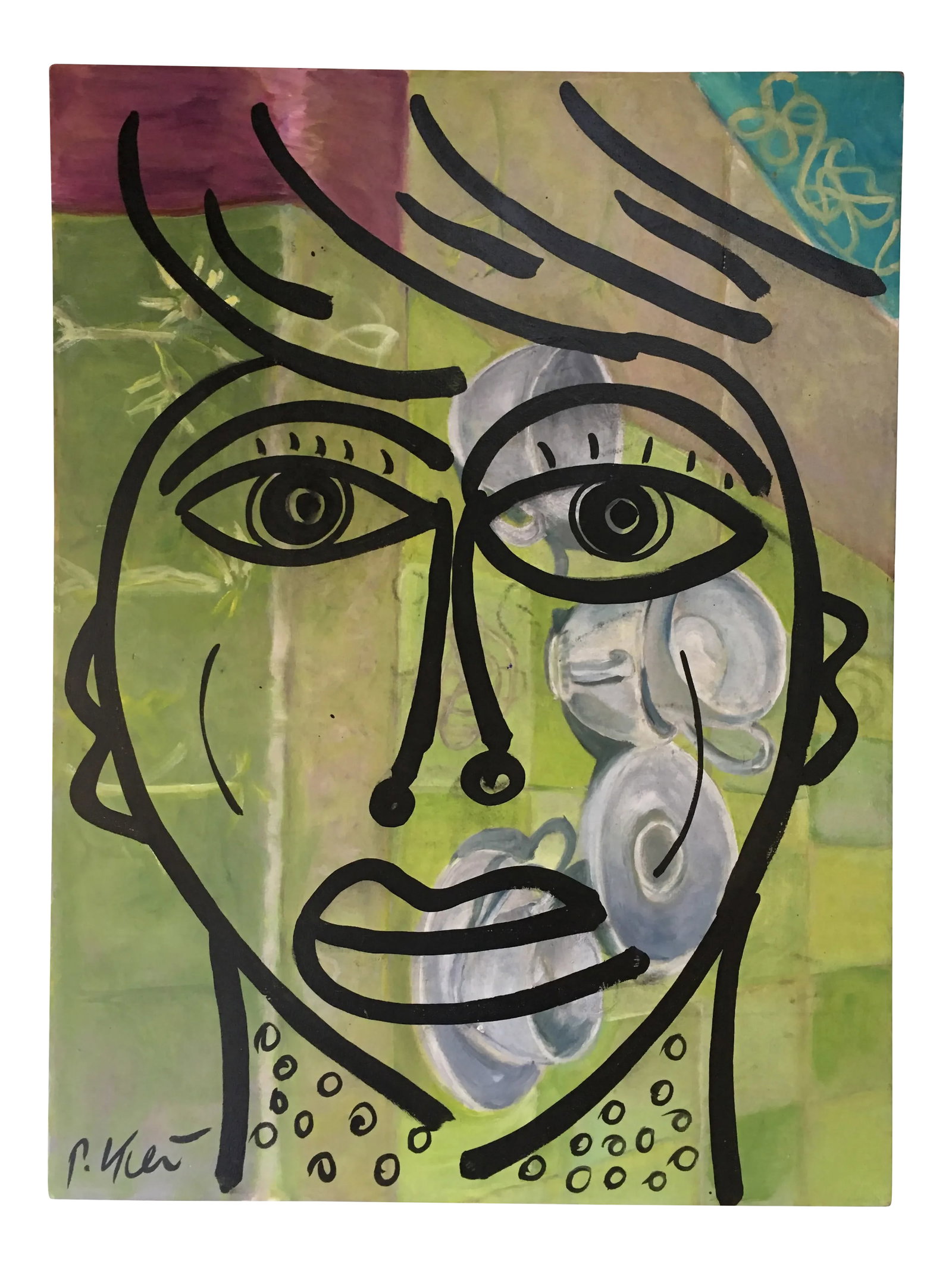Abstract Painting by Peter Keil on Canvas (1 of 6)