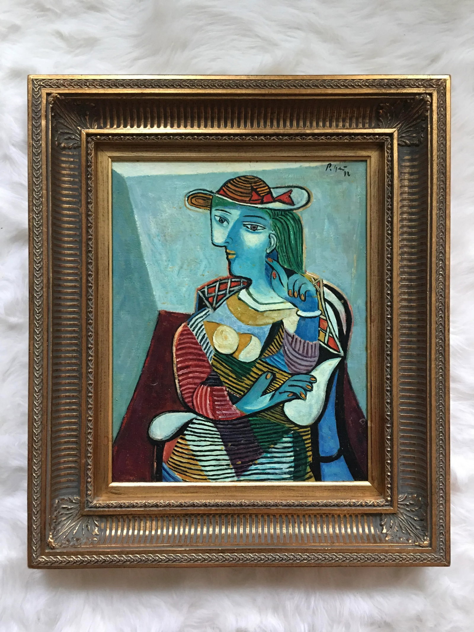 Homage to Pablo Picasso, Seated Woman, Peter Keil, 1972 - 9