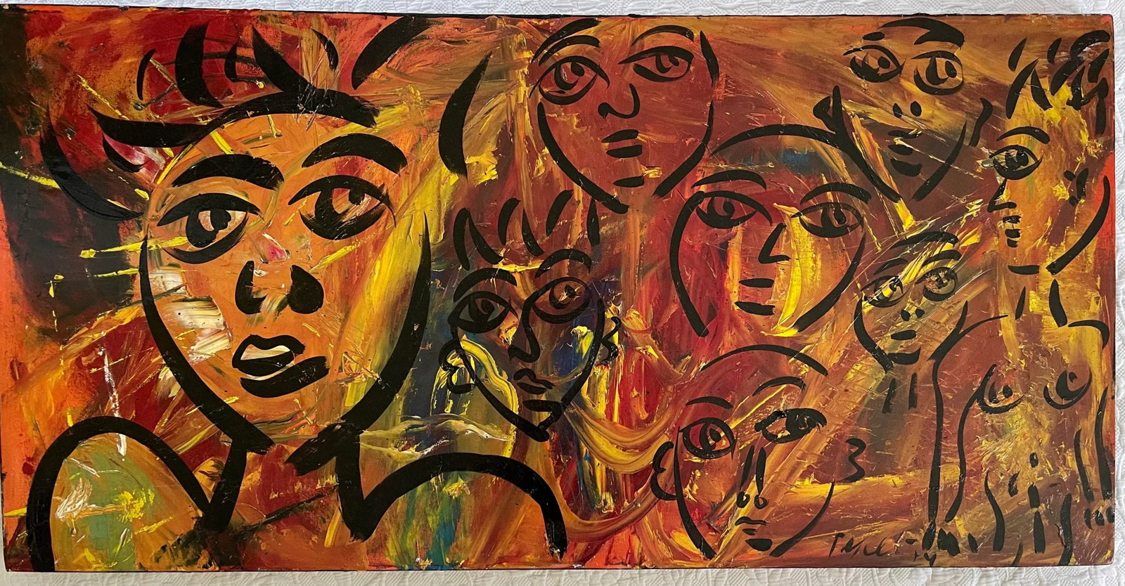 Figurative Abstract Painting, Peter Keil, 1974 - 7