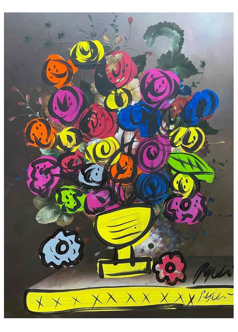 Flower From Paris, Peter Keil Painting - Large, Framed - 2