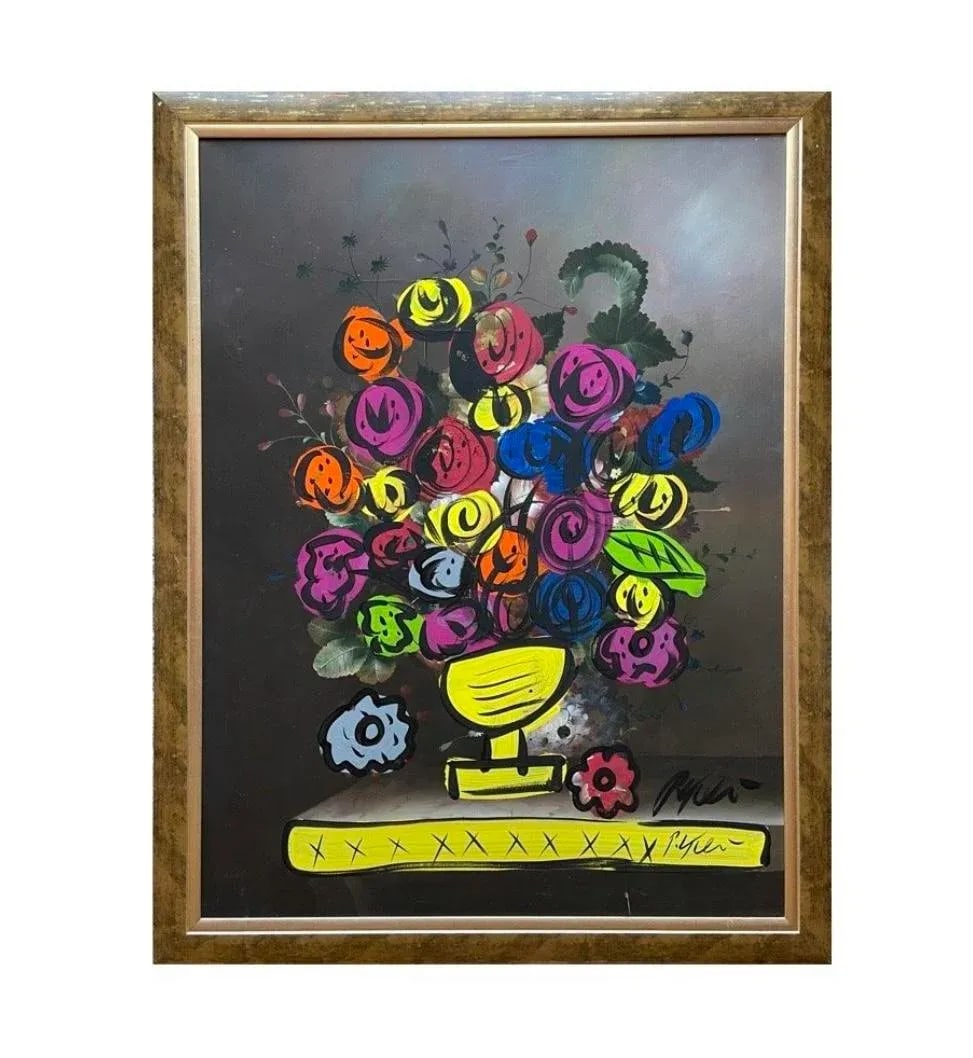 Flower From Paris, Peter Keil Painting - Large, Framed - 5