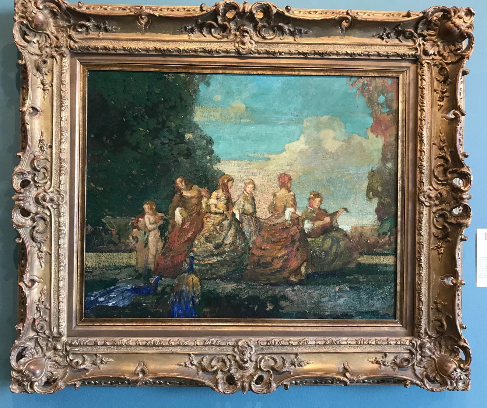 Madrigals Figurative Oil Painting on Wood Panel by Ettore Caser, C. 1925 - 5