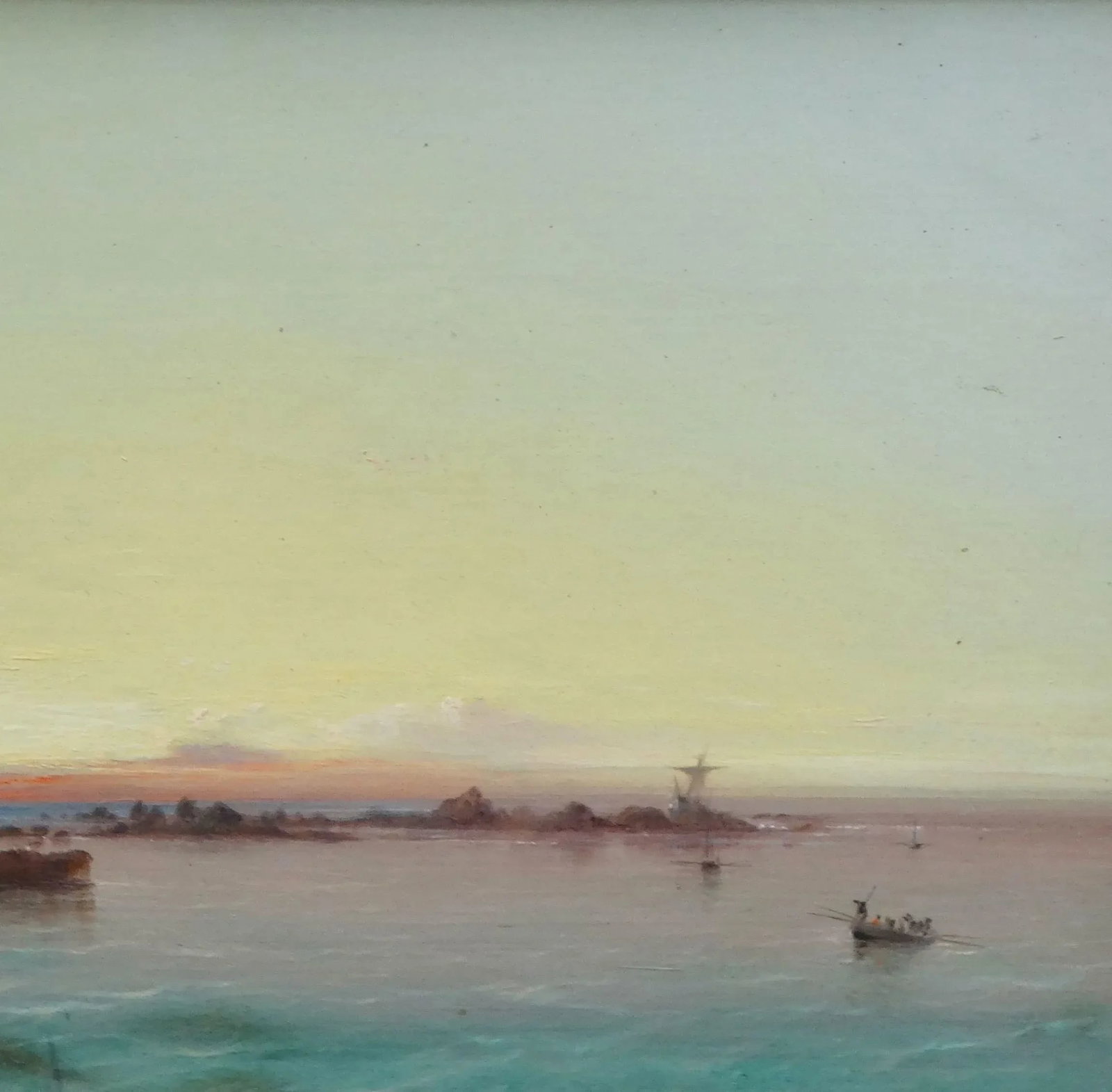 Thomas Hart F. S. A. 1830-1916 'Rocky Seaside View at Sunset' - 4