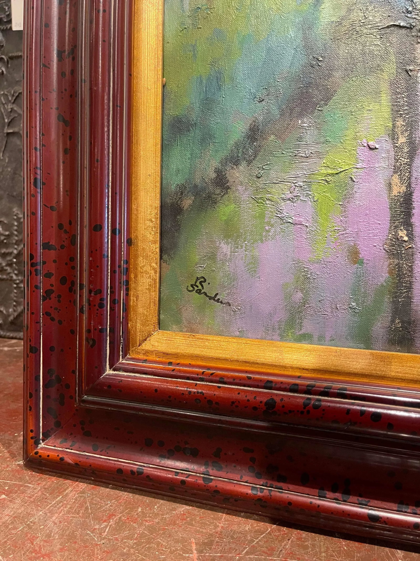 Late 20th Century Framed Oil on Canvas Landscape Painting Signed R. Sanders - 5