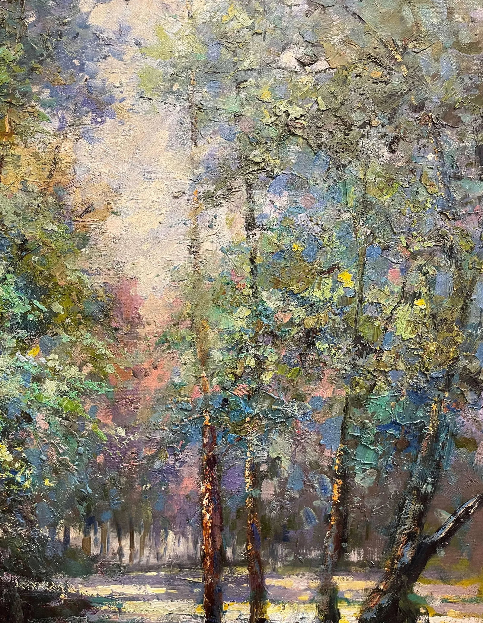 Late 20th Century Framed Oil on Canvas Landscape Painting Signed R. Sanders - 9