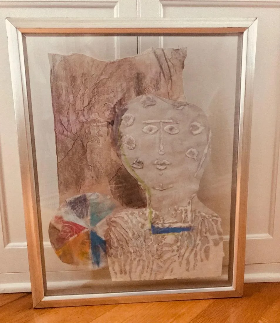 Intaglio Collage, Orginal Abstract Artist's Proof Mihail Simeonov - 13
