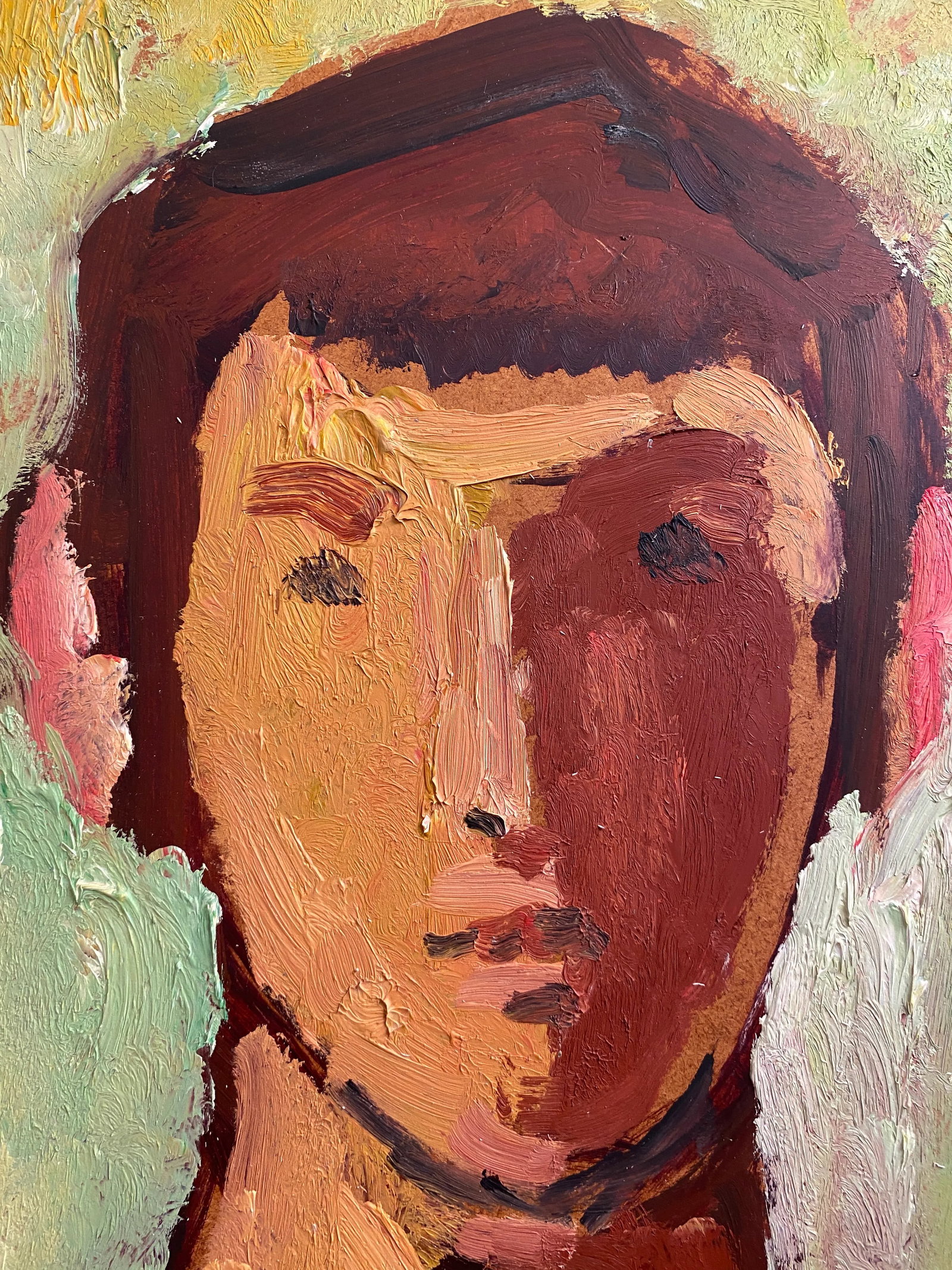 1966 Frank Kleinholz Two Boys Oil on Canvas - 2
