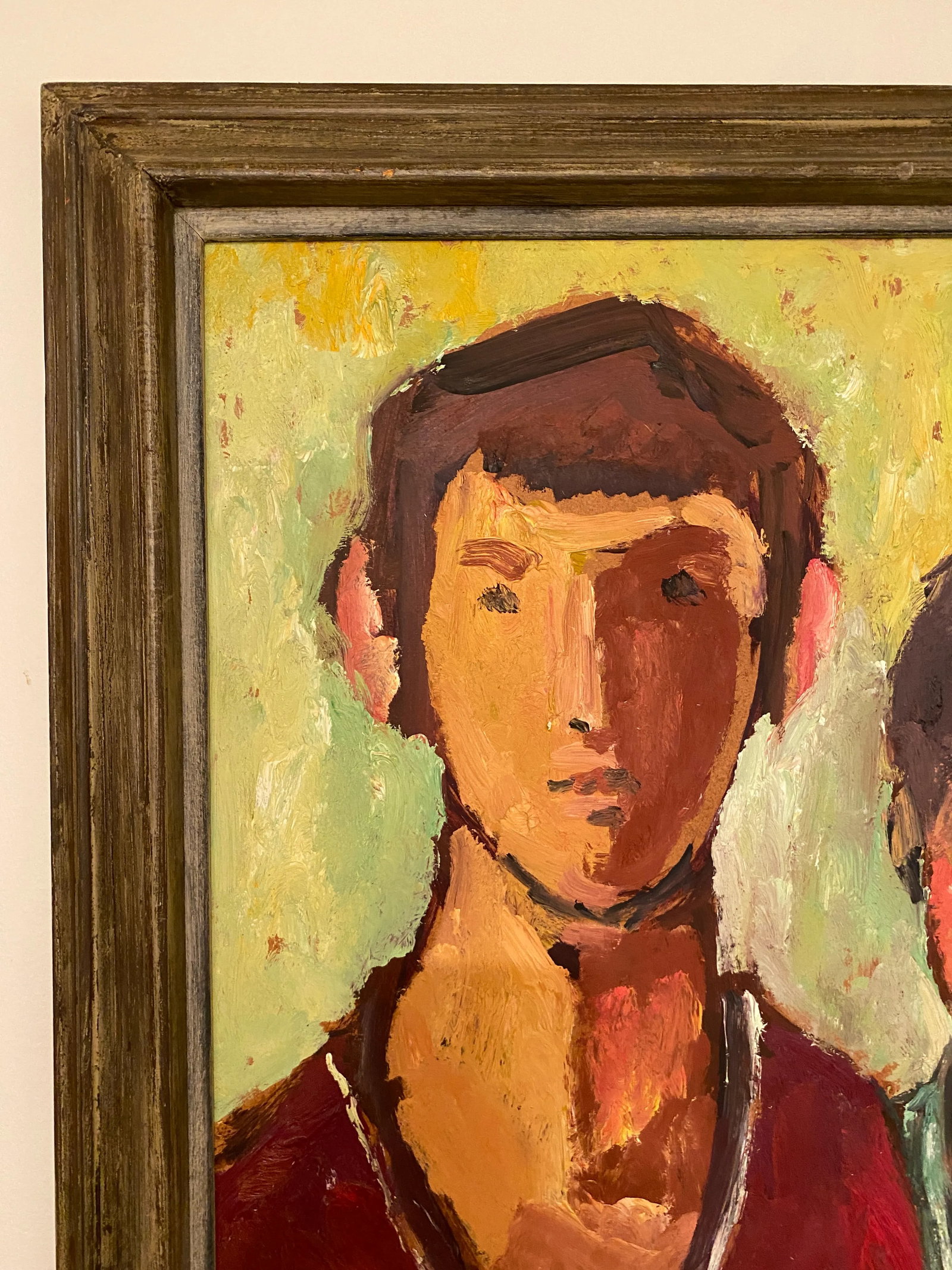 1966 Frank Kleinholz Two Boys Oil on Canvas - 4