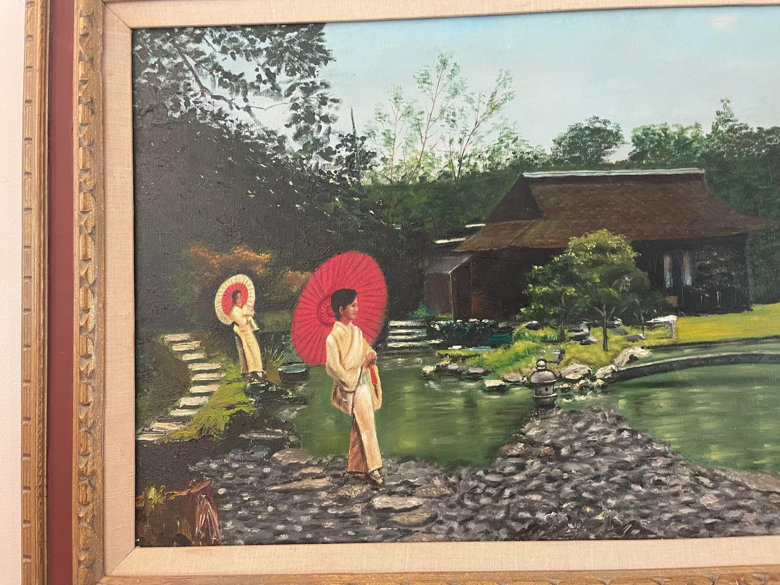 Japanese Geisha Painting on Canvas - 2