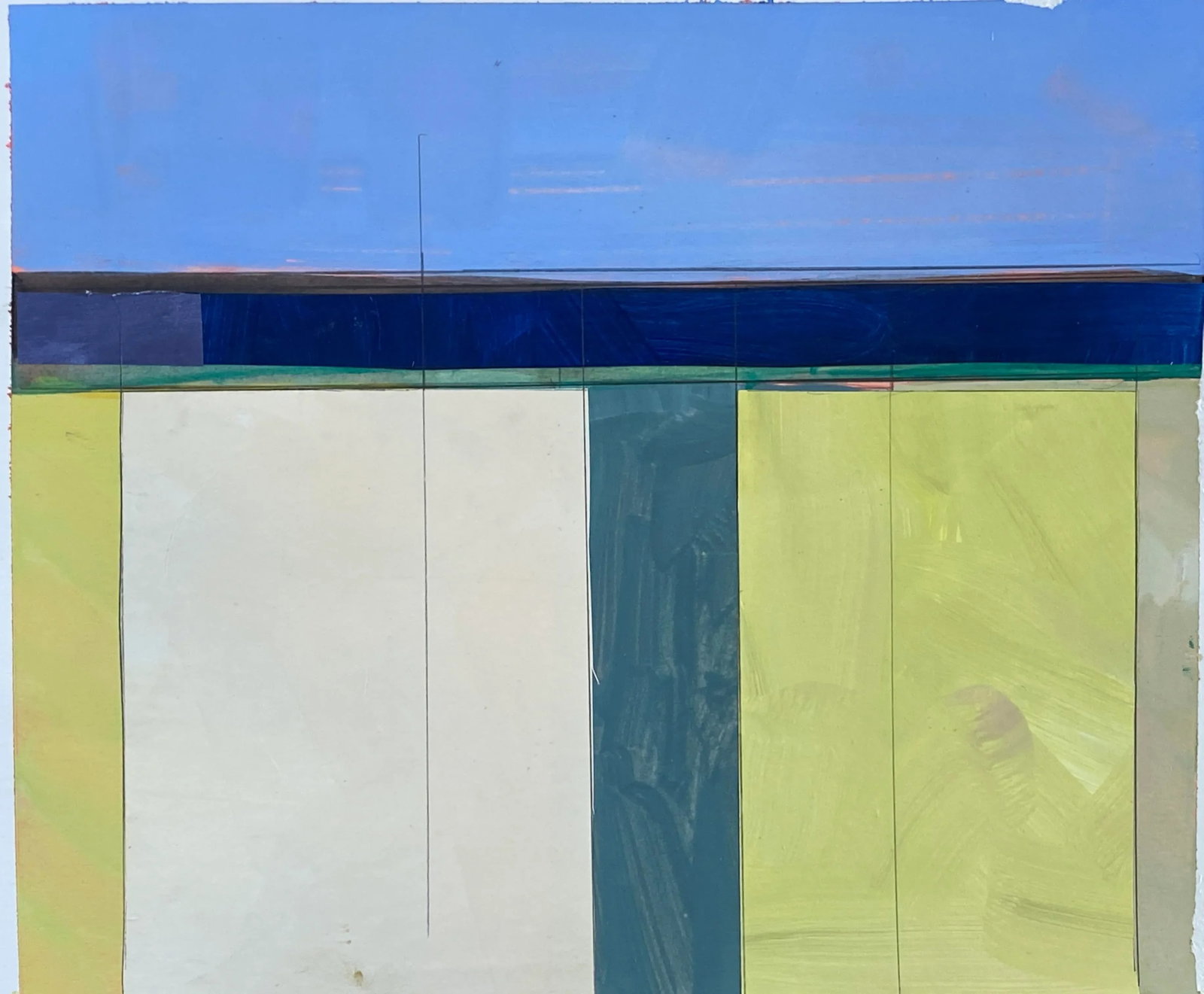 Lake Series Contemporary Original Abstract Landscape Painting by Bryan Young - 3