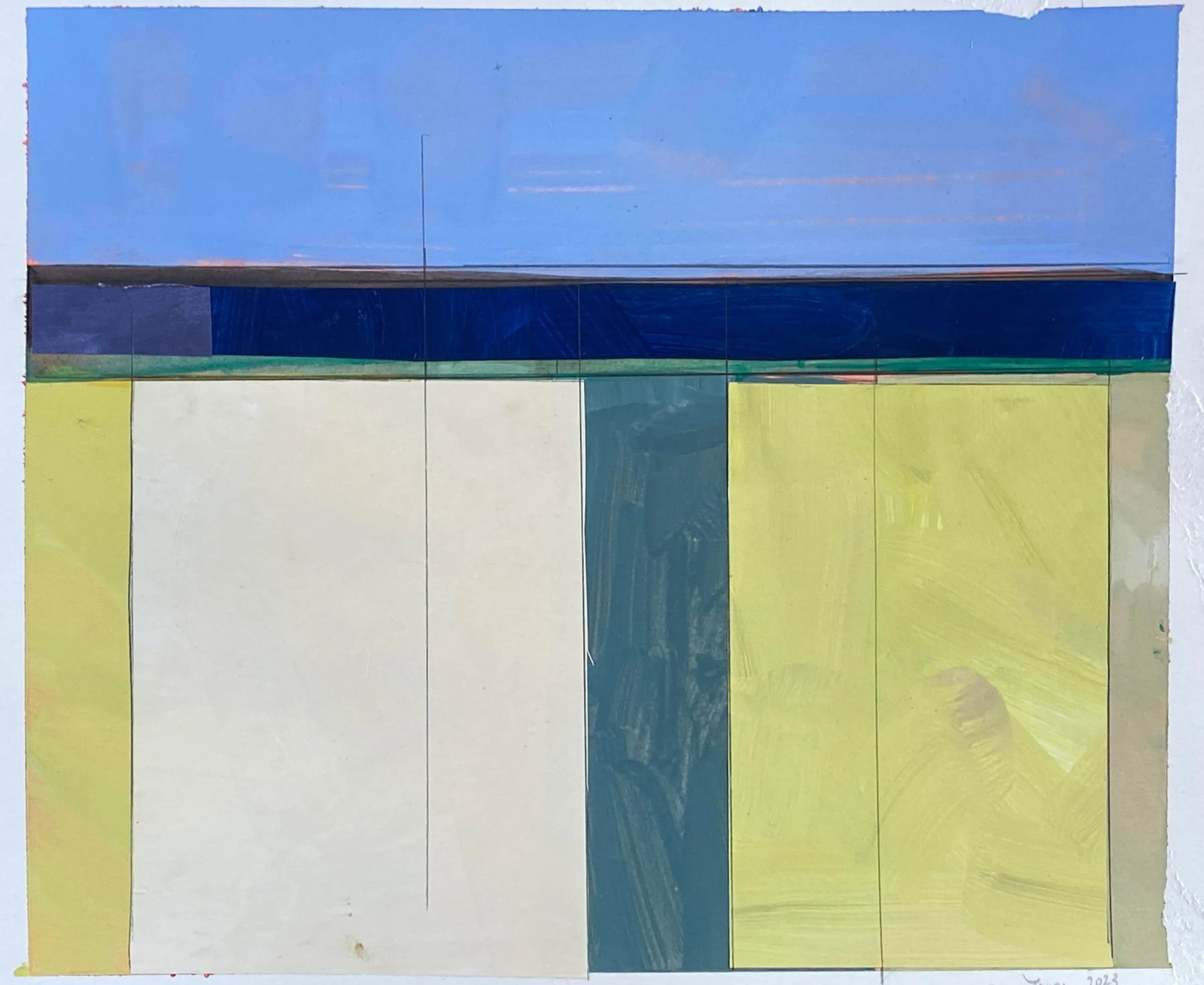 Lake Series Contemporary Original Abstract Landscape Painting by Bryan Young - 4