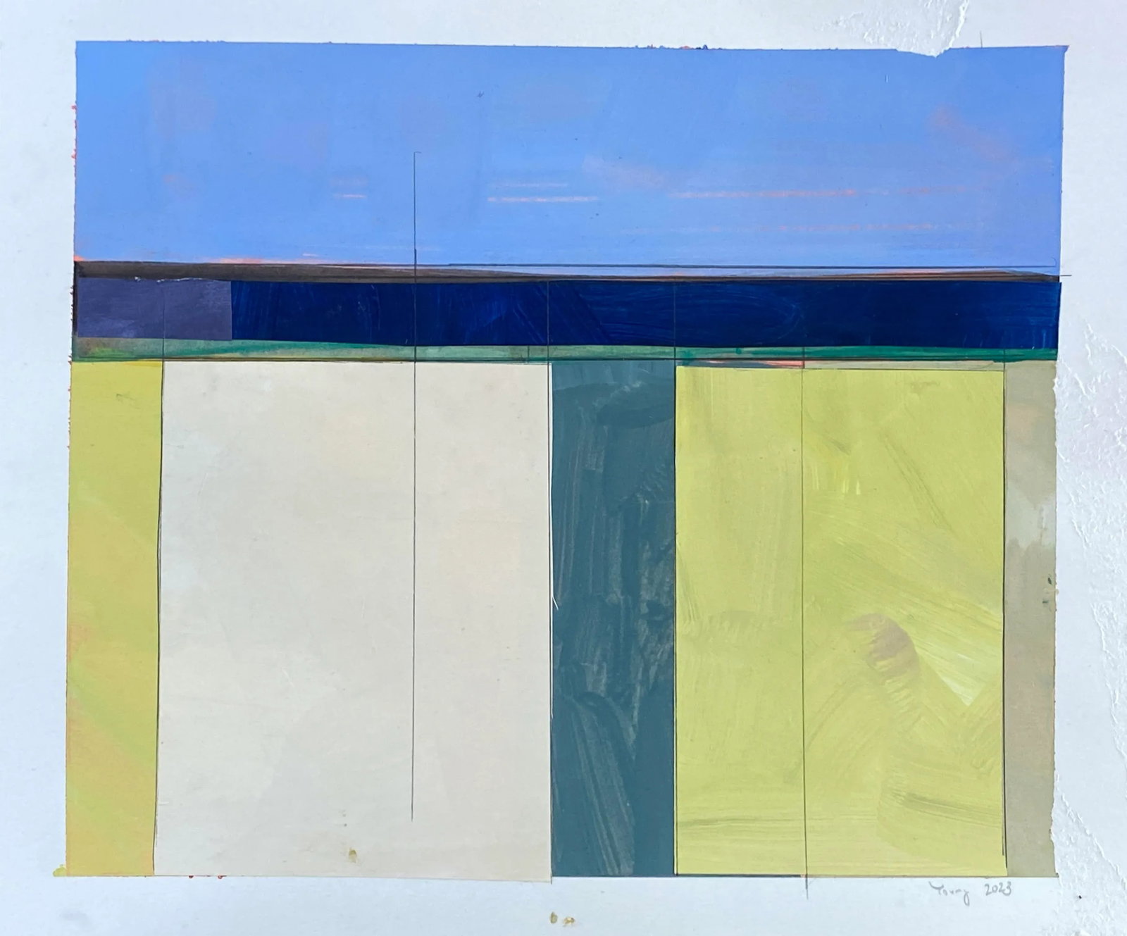 Lake Series Contemporary Original Abstract Landscape Painting by Bryan Young - 6
