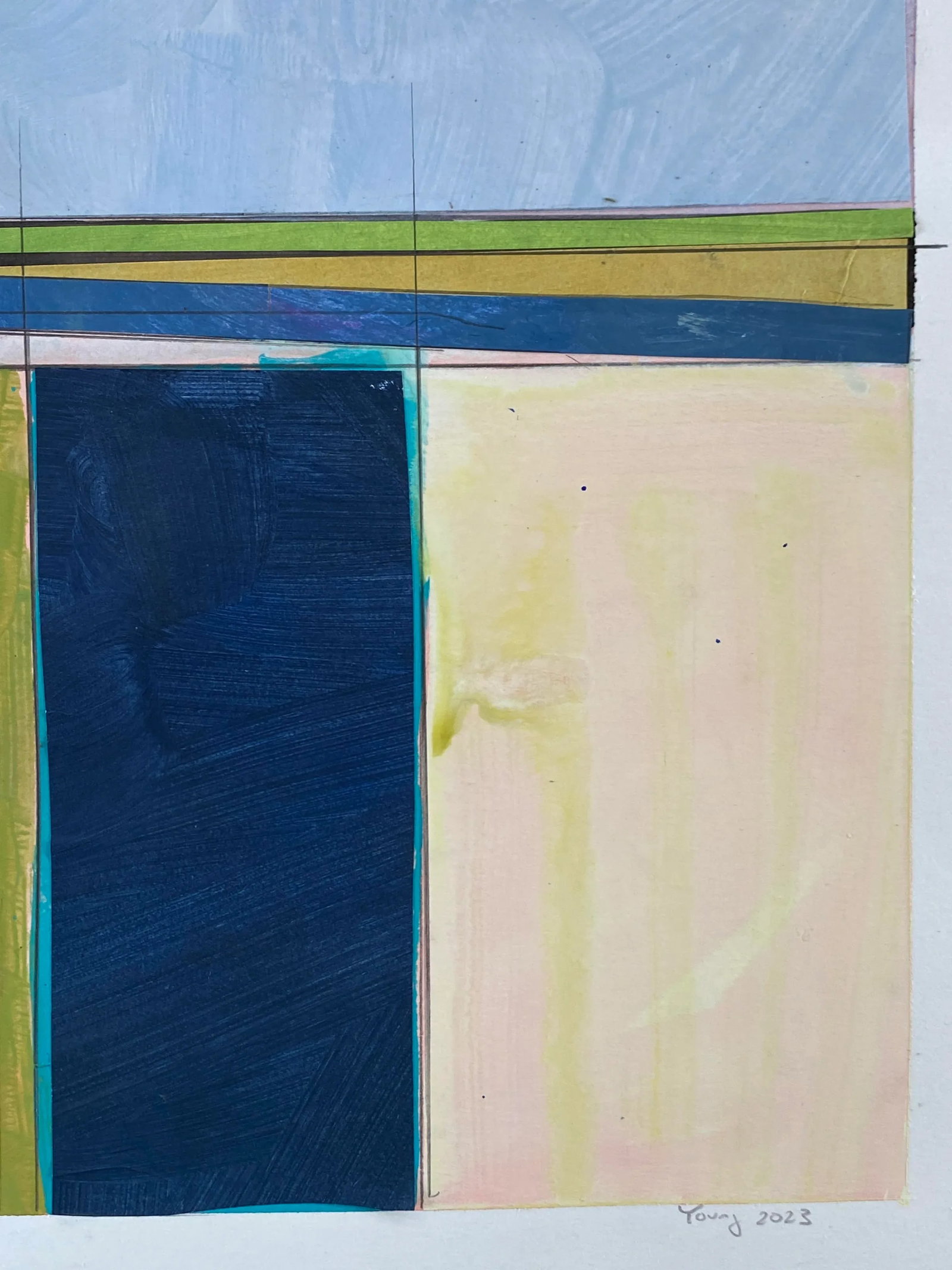 Lake Series Contemporary Original Abstract Landscape Painting by Bryan Young - 4