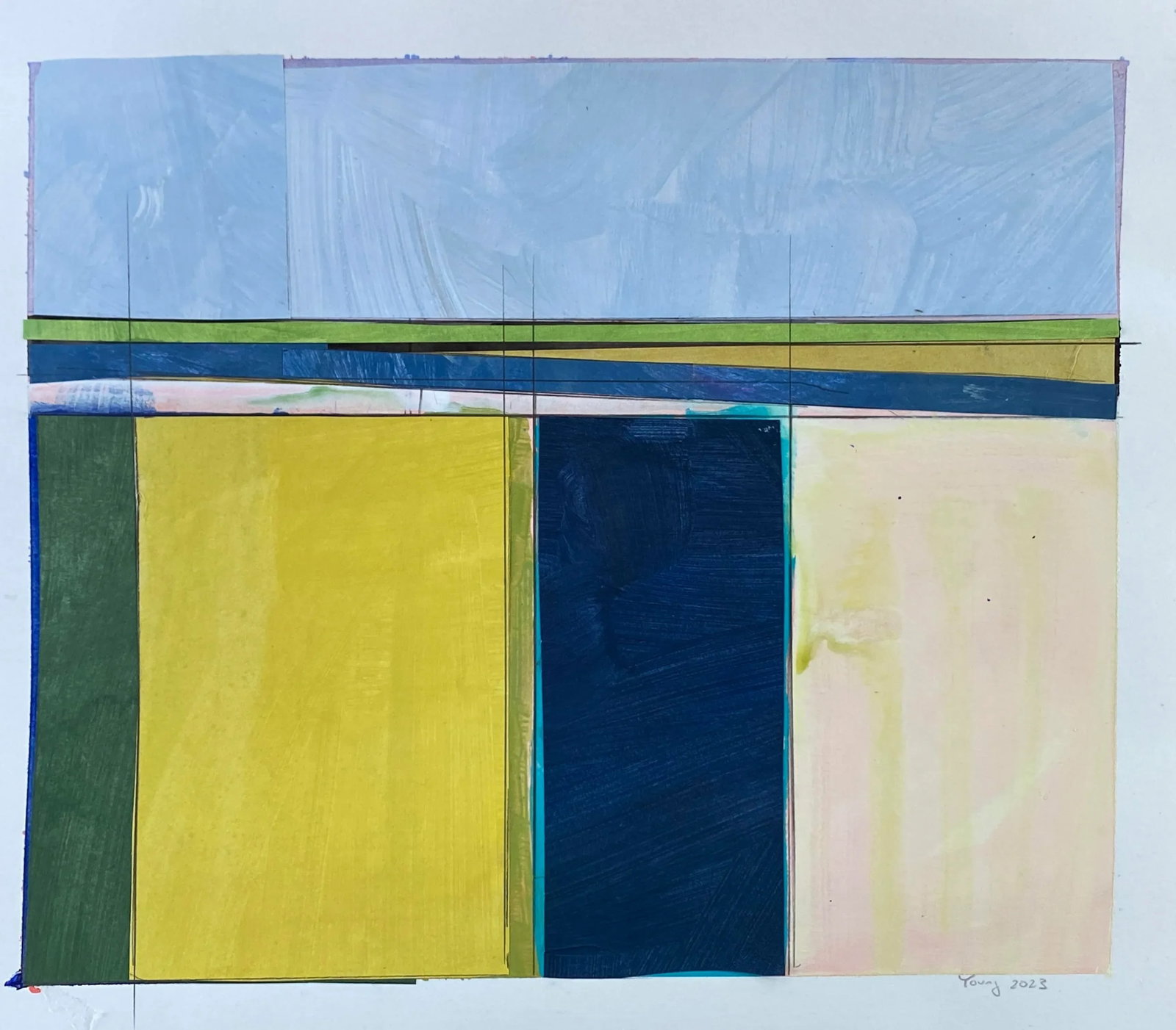 Lake Series Contemporary Original Abstract Landscape Painting by Bryan Young - 6
