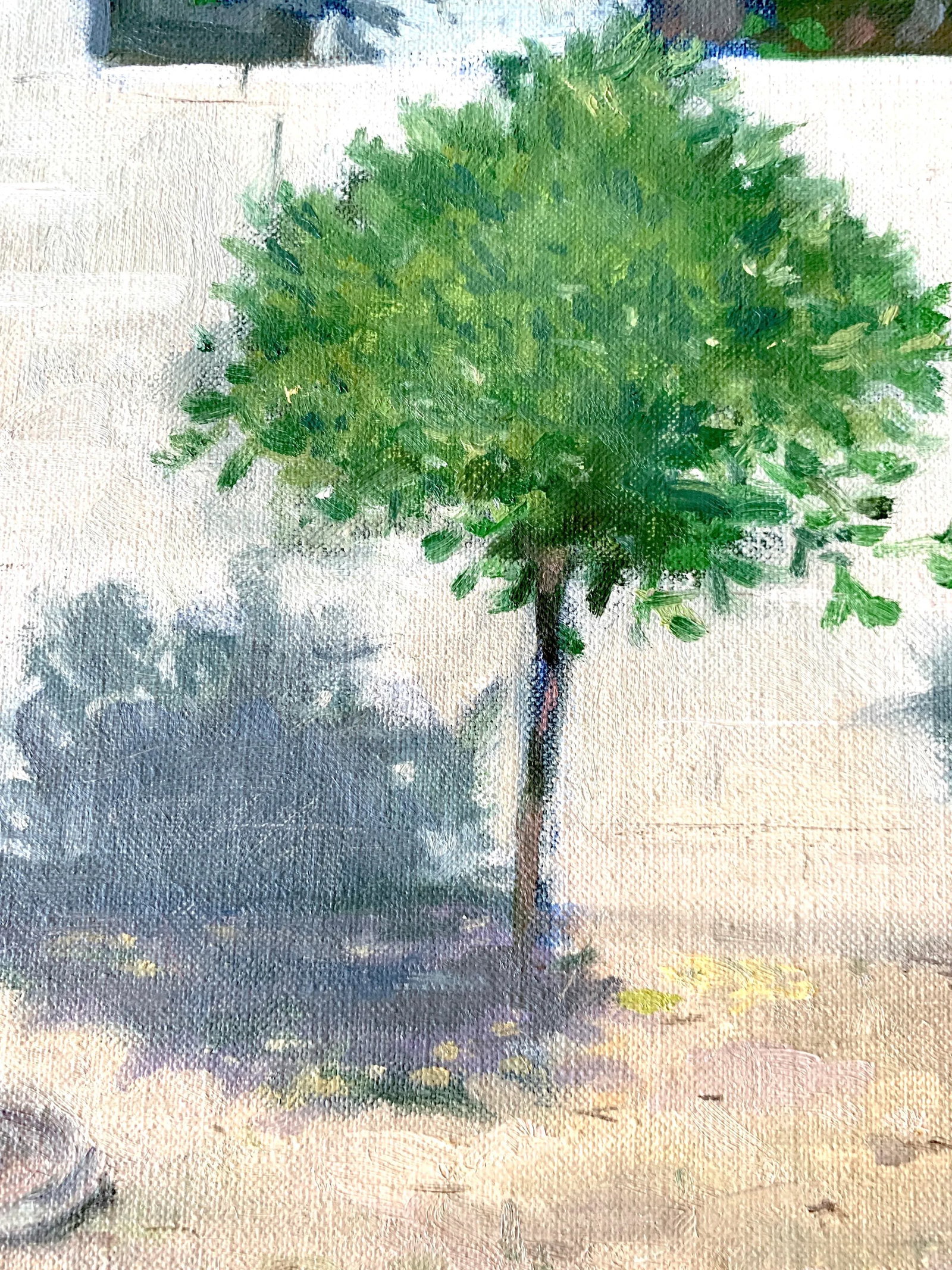 Plein Air Impressionist Oil Painting 'On Murray Drive, Silverlake, Ca'" by Larry Eikleberry C.1989 - 6
