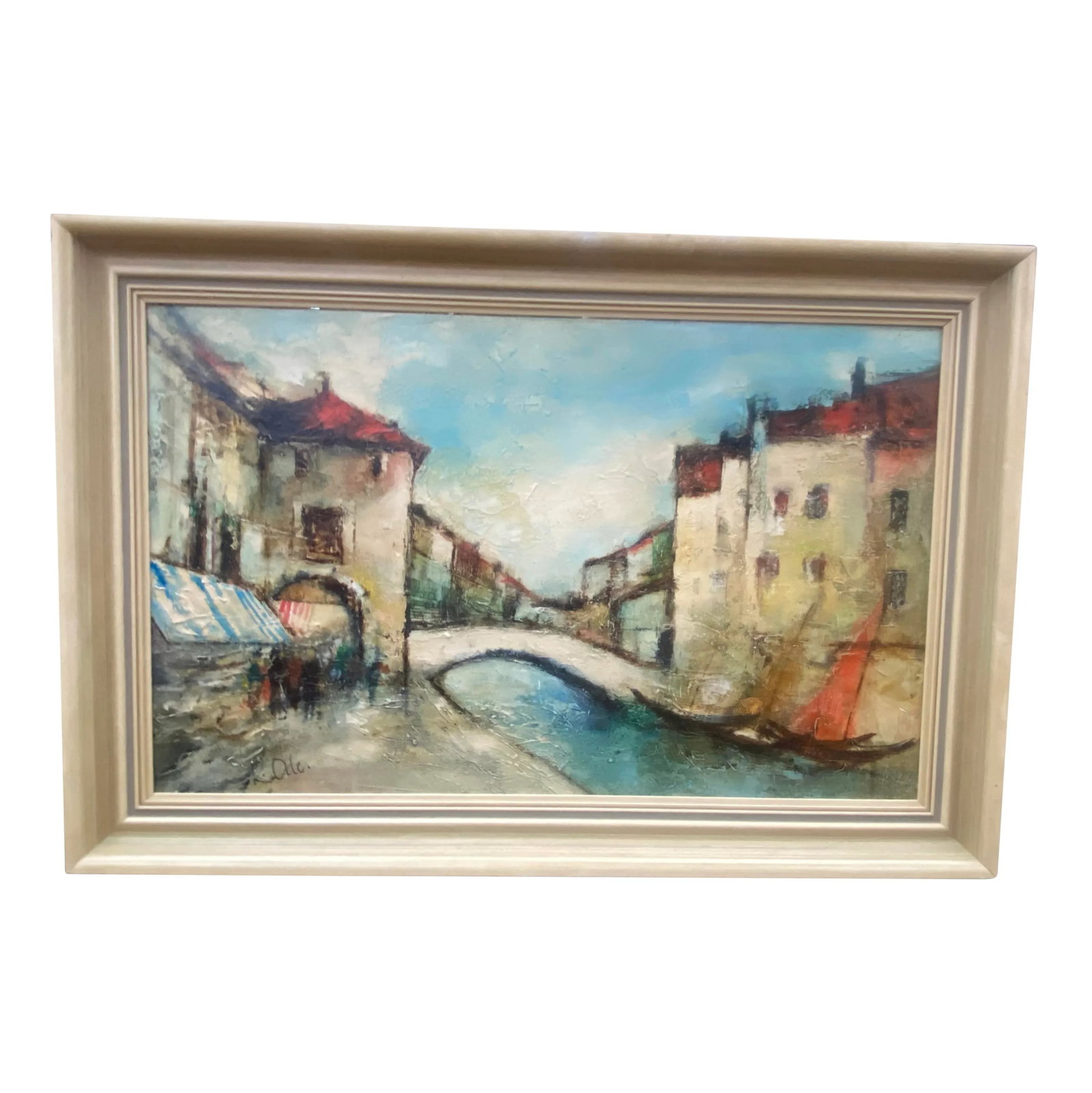 Original Artwork Painting of South of London- Signed - 2